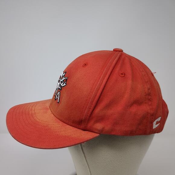 Champro Snapback Cap Red XL Adjustable Embroidered Vented Holes 6 Panel Outdoor - Picture 3 of 10